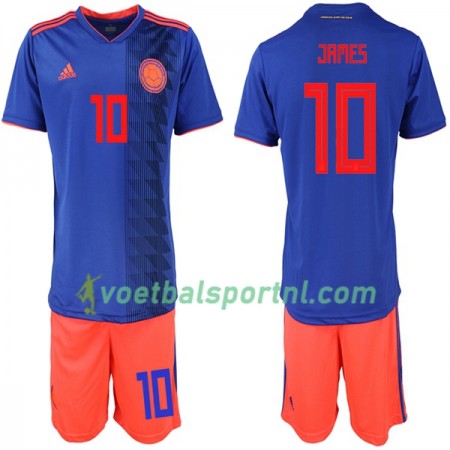 Colombia James 10 Kind Uit Tenue WK voetbal 2018